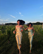 Simple Mermaid Strapless Neckline Long Party Dress Satin Yellow Prom Dresses