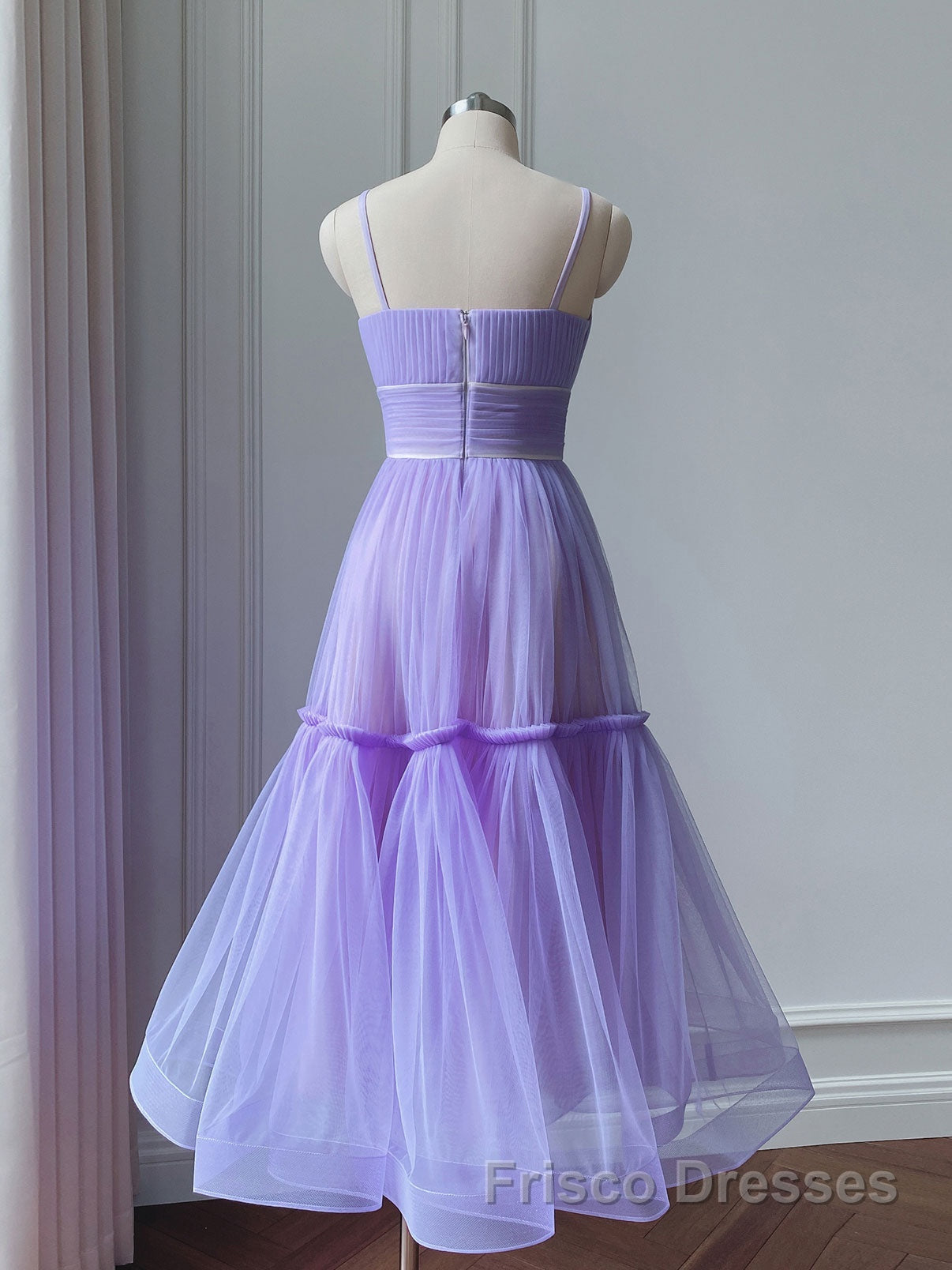 Simple purple short Formal Prom Dresses, purple homecoming Dresses Secondary image