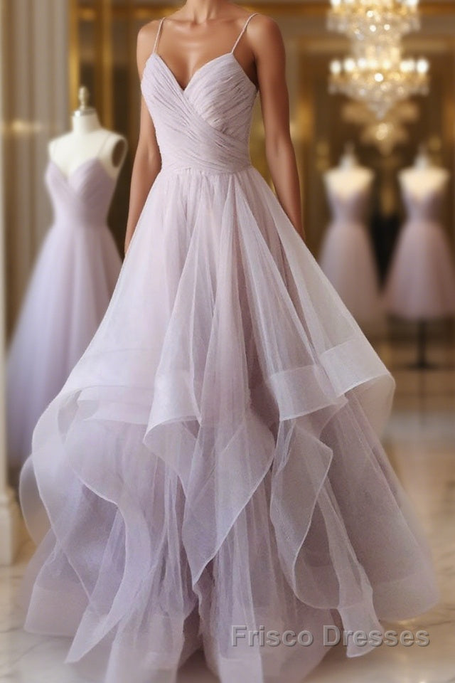 Simple sweetheart neck tulle long Formal Prom Dresses formal Dresses
