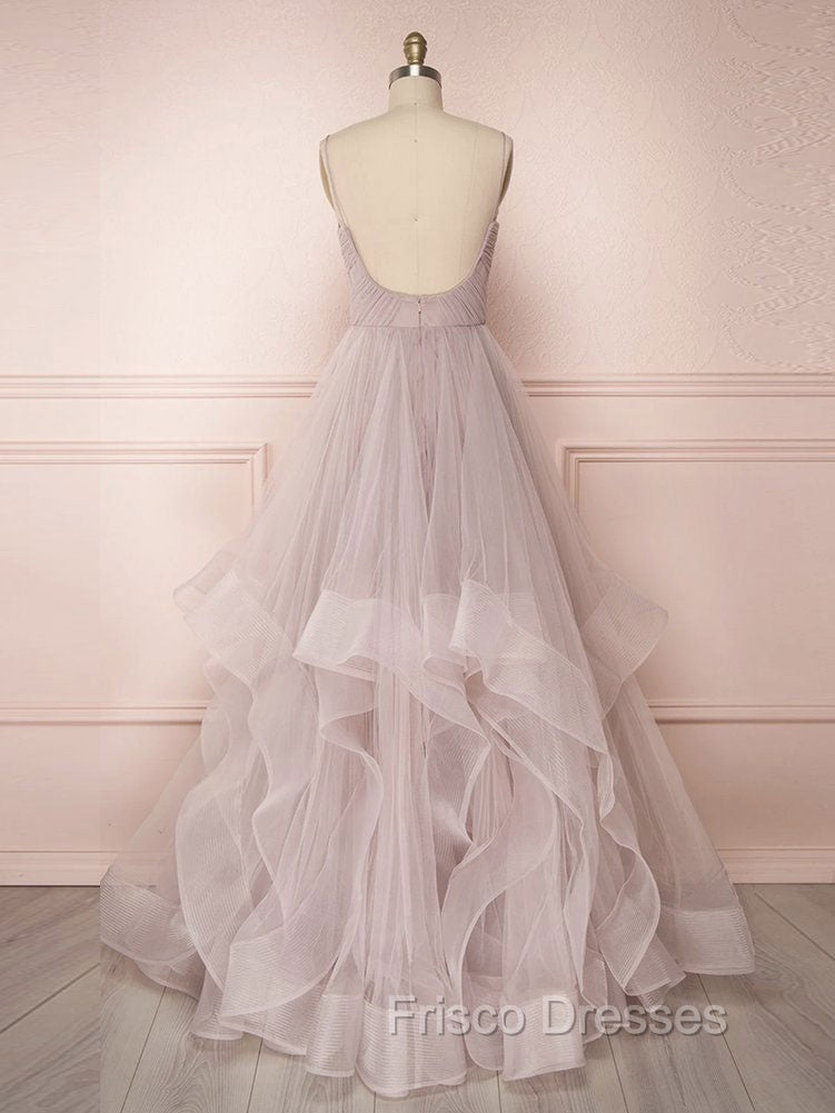 Simple Tulle Long Formal Prom Dress Tulle Sweet 16 Dress