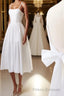 Simple white backless short Formal Prom Dresses, white homecoming Dresses