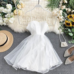 Spaghetti Strap A Line Summer Dresses Homecoming Dress