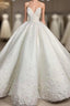 Spaghetti Strap Appliques Satin Wedding Dress Formal Prom Dress