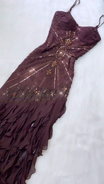 Spaghetti Straps Chiffon Prom Dresses With Beads Long Evening Gowns Secondary image