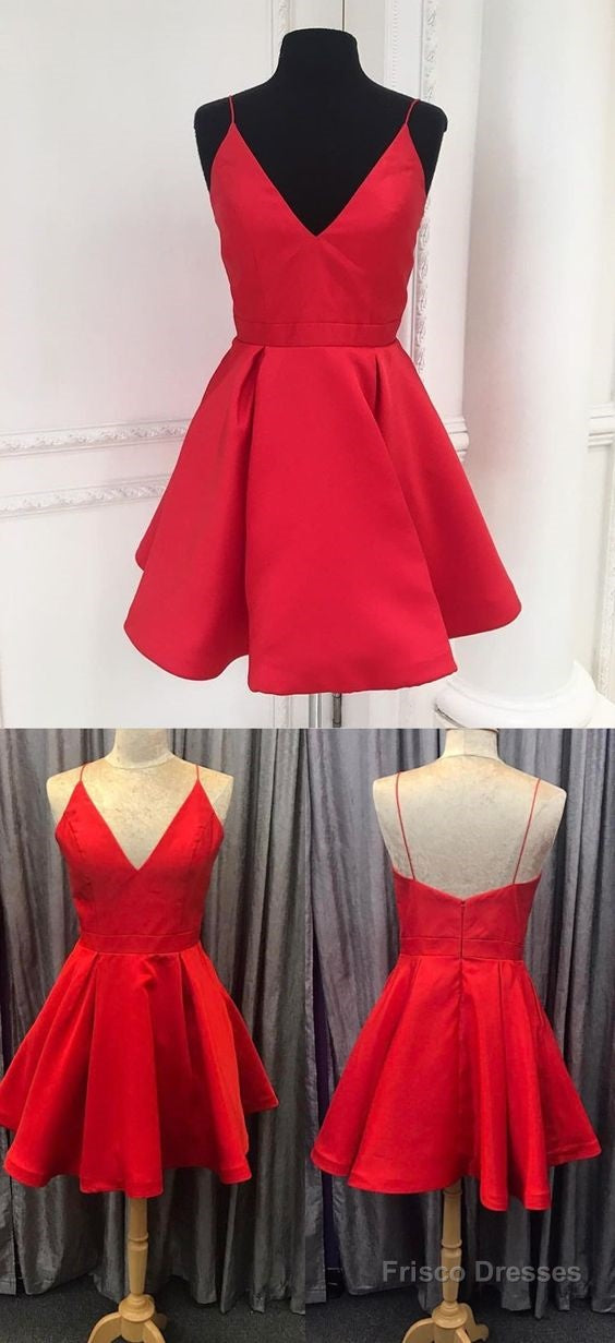 Spaghetti Straps Homecoming Dress Main image