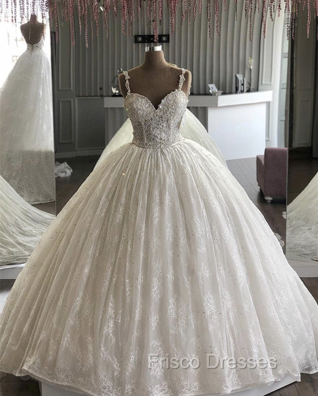 Spaghetti Straps Sweetheart Ball Gowns Wedding Dress Secondary image