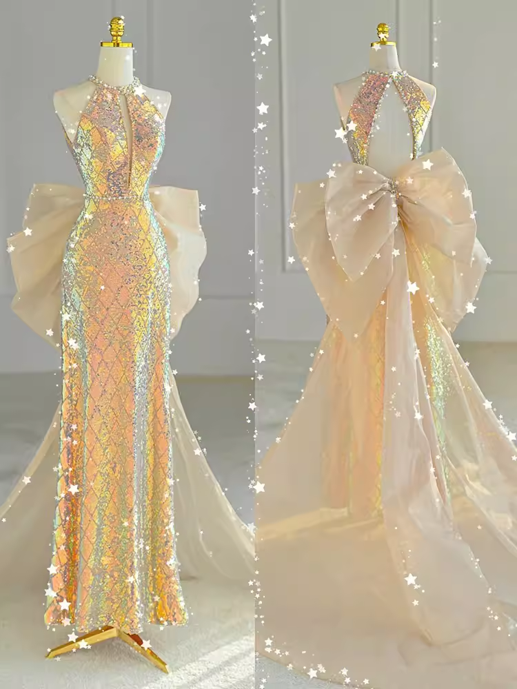 Sparkle A Line Scoop Neckline Sequin Pink Long Prom Dress