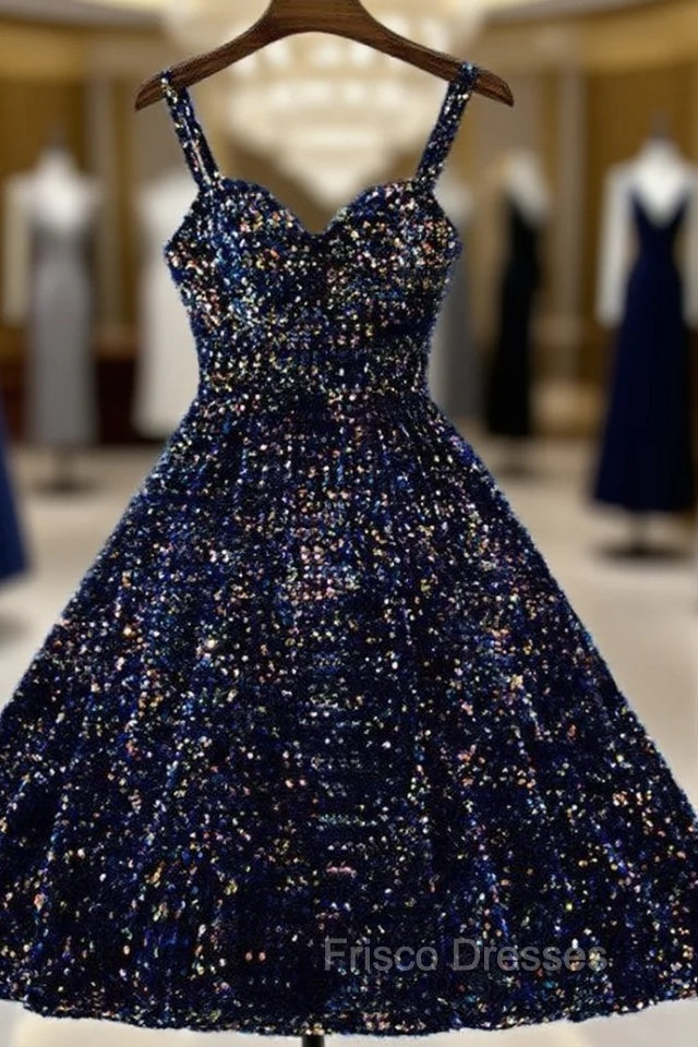 Sparkle Ombre Sequin Sweetheart Homecoming Dress