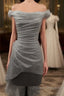 Sparkle Sequin Bling Bling Off The Shoulder Wedding Dress