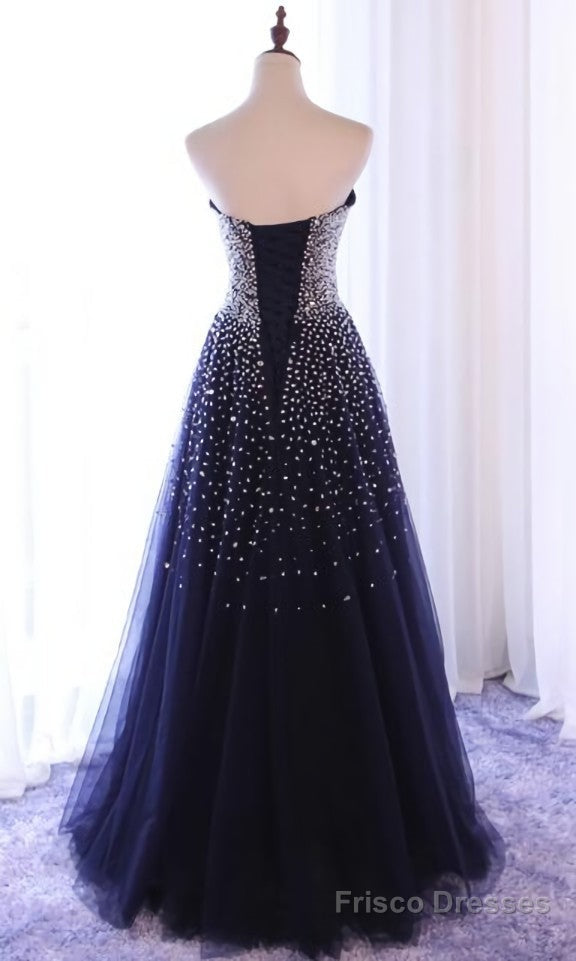 Sparkle Sequins A-line Party Dress , Handmade Formal Gowns