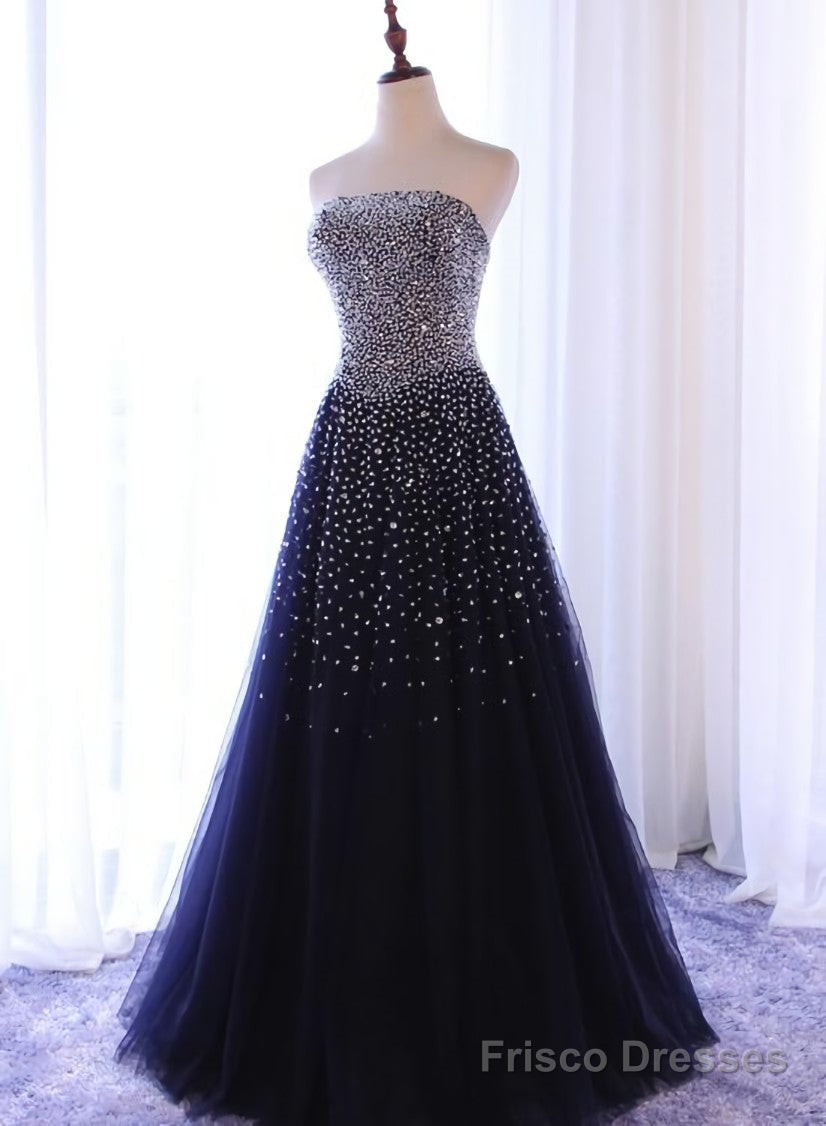 Sparkle Sequins A-line Party Dress , Handmade Formal Gowns Secondary image