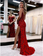 Mermaid /Trumpet Evening Gown Open Back Prom Dress Party Dresses