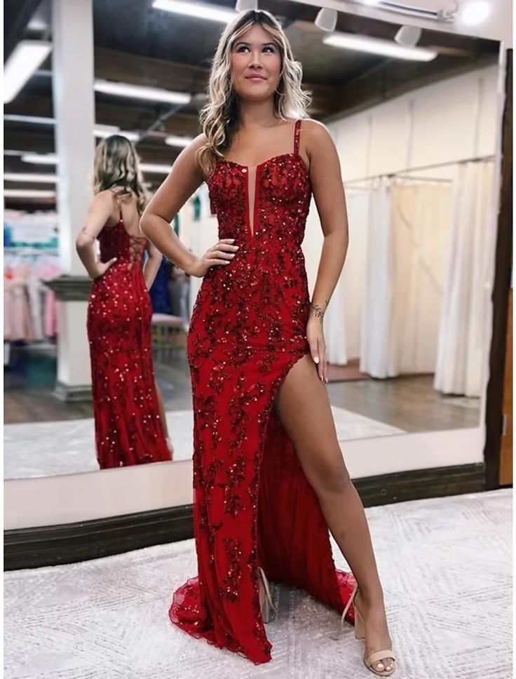 Mermaid /Trumpet Evening Gown Open Back Prom Dress Party Dresses Main image