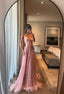 Special A Line Sweetheart Pleated Chiffon Pink Sleeveless Feathers Long Prom Dresses Inspo Prom Gown