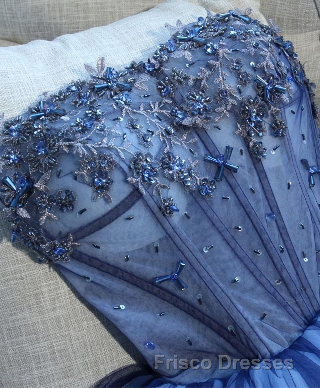 Charming Blue Lace Tule A Lin Short Formal Prom Dress, Homecoming Dress