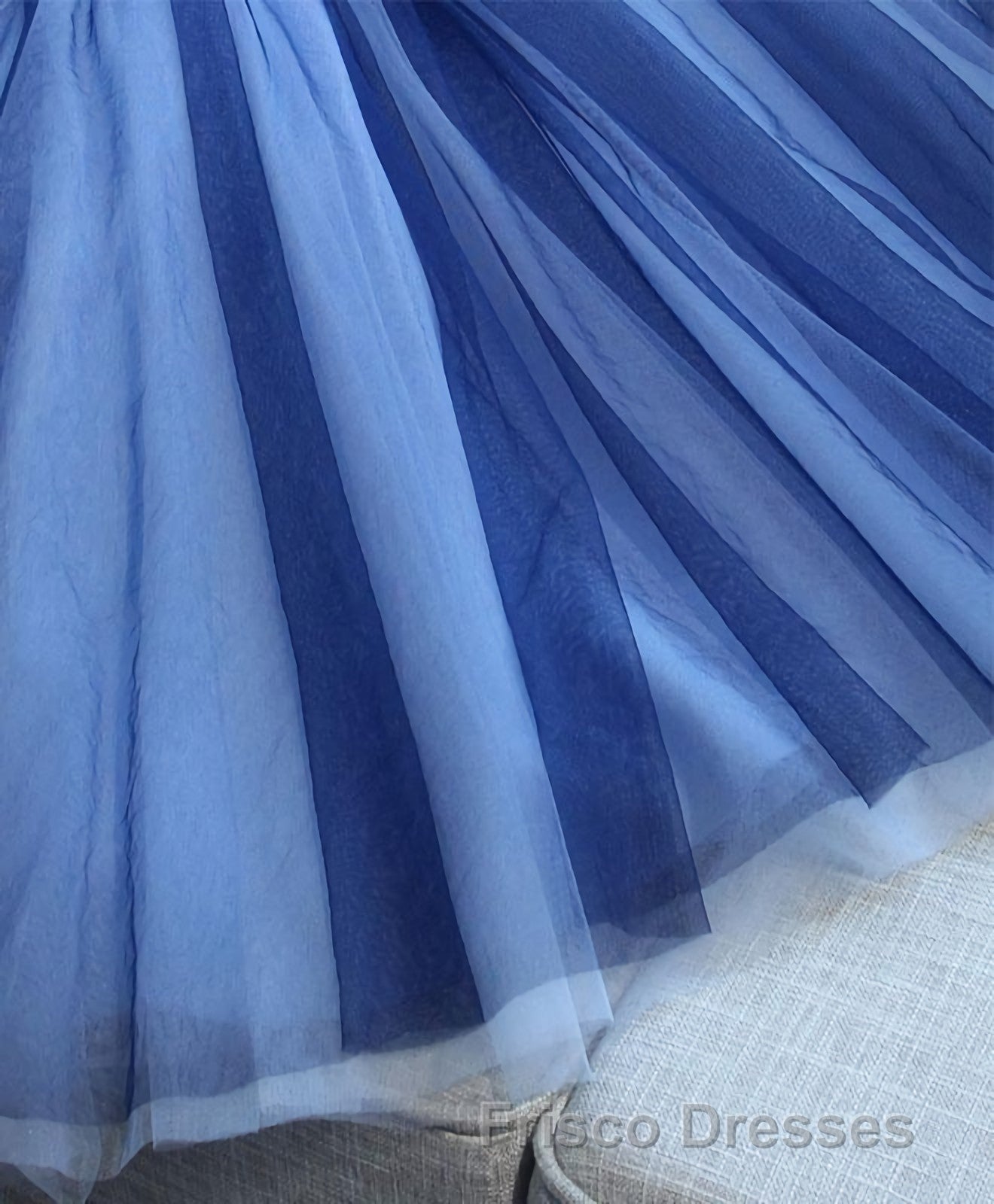 Charming Blue Lace Tule A Lin Short Formal Prom Dress, Homecoming Dress