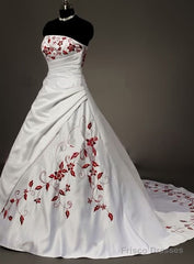 Strapless Ball Gown,Elegant Prom Dress,Fashion Bridal Dress,Sexy Party Dress,Custom Made Evening Dress