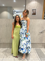Strapless Print Floral Long Prom Dress Evening Gown