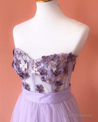 Strapless Tulle Empire Dresses Lace Embroidery Corset