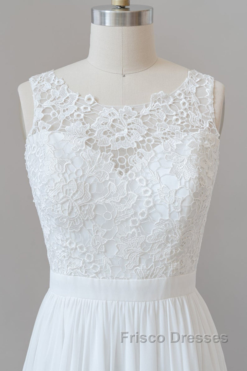 Straps Lace A-line Boho Wedding Dress