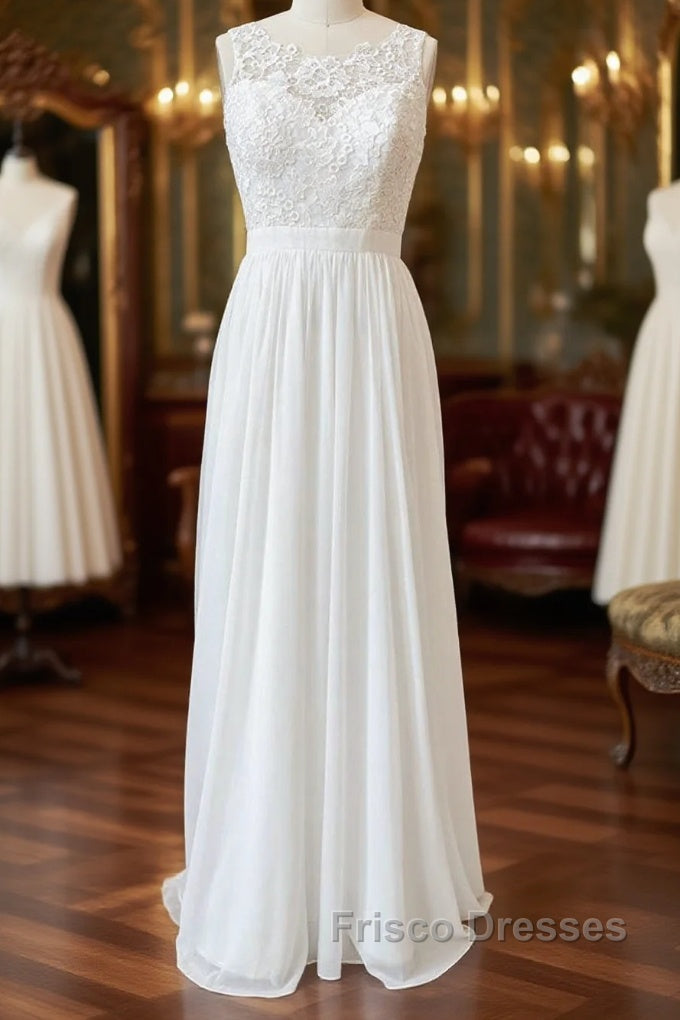 Straps Lace A-line Boho Wedding Dress Main image