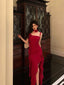 Stunning Sheath Spaghetti Straps Red Ruffles Date Night Dress Prom Dresses Birthday Outfit