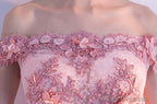 Stylish Pink Off The Shoulder Homecoming Dress, Lovely Pink Party Dress
