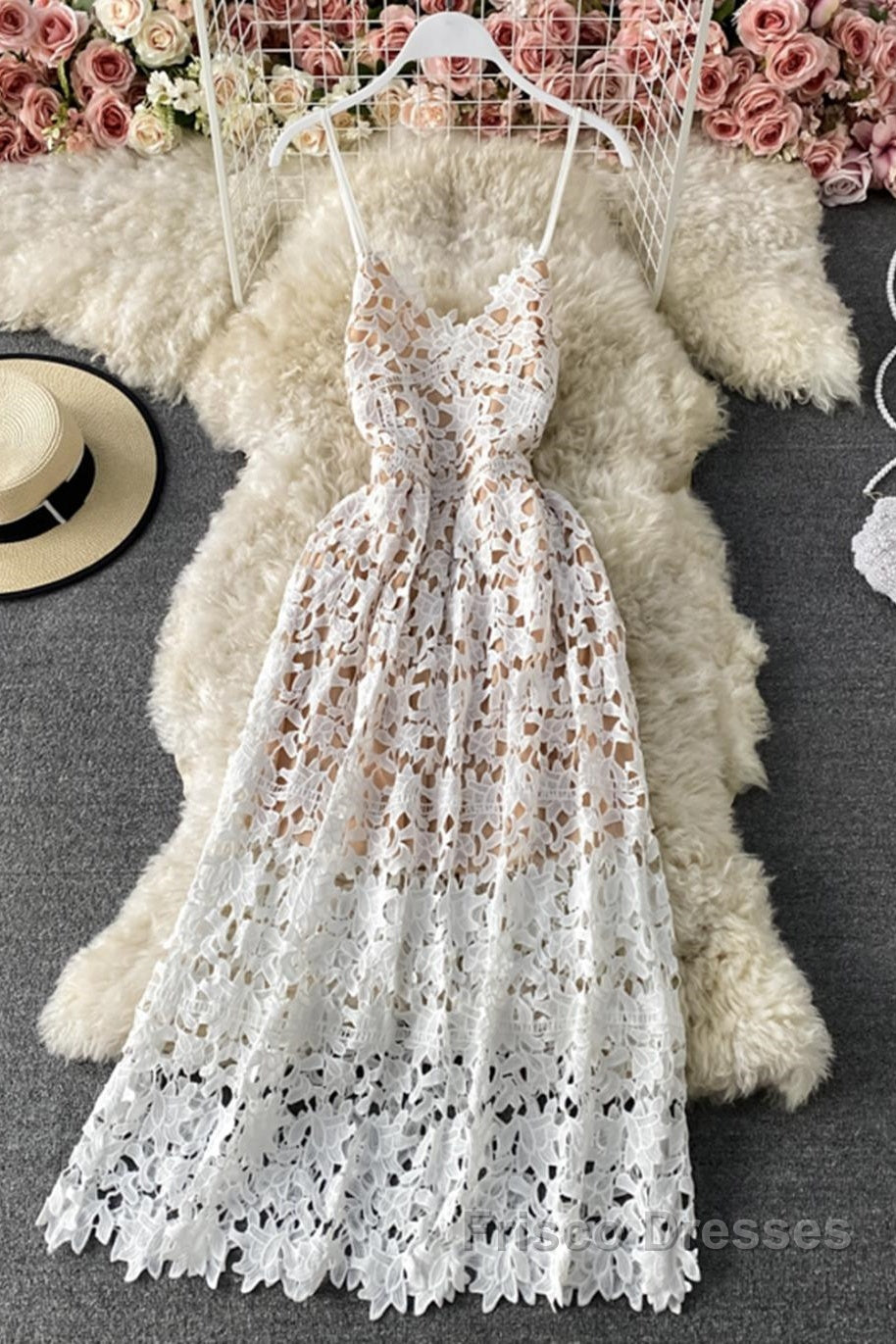 Stylish V Neck Lace Dress A Line Party Dress Long Formal Prom Dress,Sexy Party Dress
