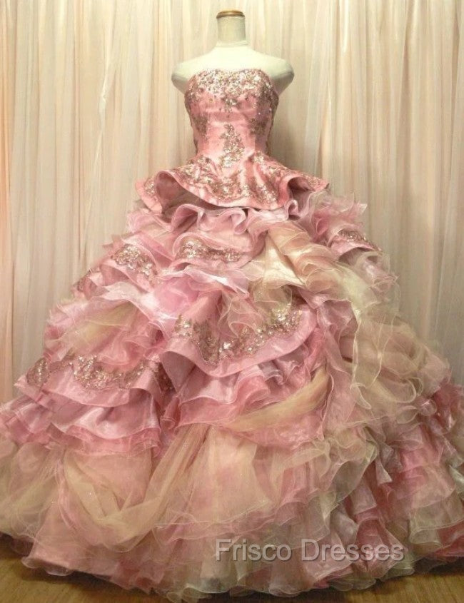 Sweet A-Line Strapless Satin Tulle Sequined Wedding Dress Beaded Diamo Frisco Dresses Sweet A-Line Strapless Satin Tulle Sequined Wedding Dress Beaded Diamo Frisco Dresses