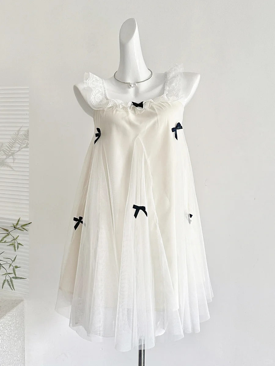 Sweet White Lace Ruffled Tulle Short 16Th Birthday Dress