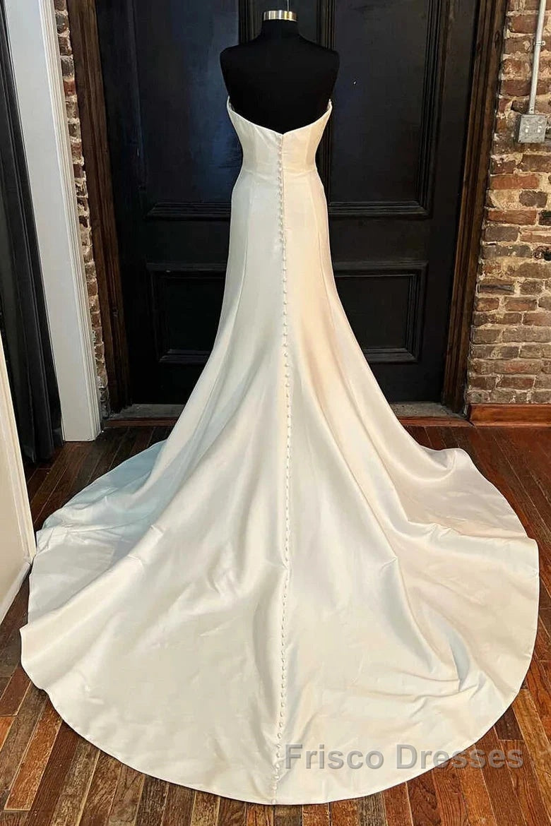 Sweetheart A-Line Long Wedding Dress Secondary image