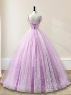 Sweetheart A-Line Tulle Long Formal Prom Dress Sleeveless Quinceanera Dress