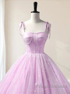 Sweetheart A-Line Tulle Long Formal Prom Dress Sleeveless Quinceanera Dress