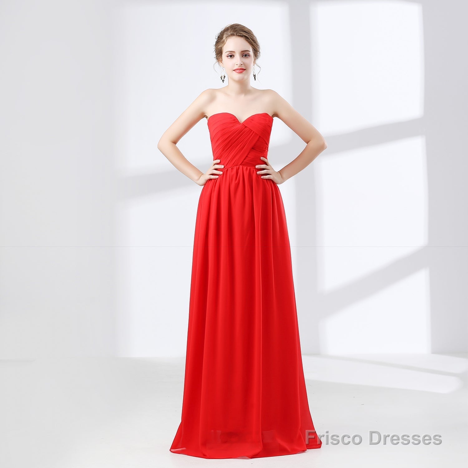 Sweetheart Chiffon A Line Bridesmaids Dresses Secondary image