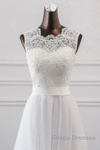Sweetheart Lace Up Sleeveless Long Wedding Dress