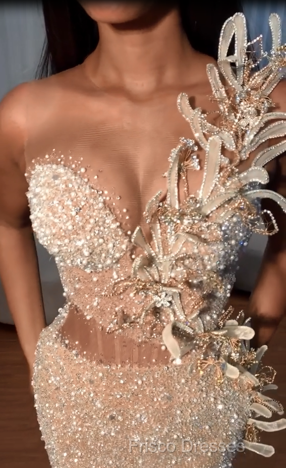 Sweetheart Mermaid Sequins Prom Dress Long With Slit Secondary image