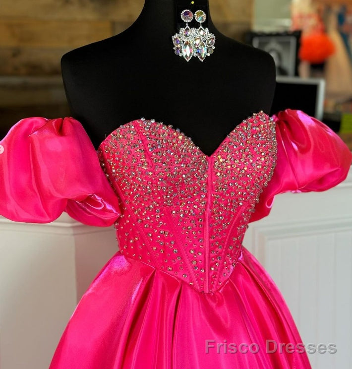 Sweetheart Neck Ball Gown Long Prom Dress with Beading Secondary image