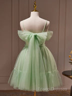 Sweetheart Neck Short Green Formal Prom Dress, Short Green Graduation Homecoming Dress