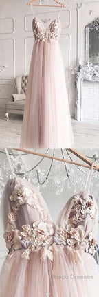 Sweetheart tulle lace long Formal Prom Dresses, tulle lace evening Dresses