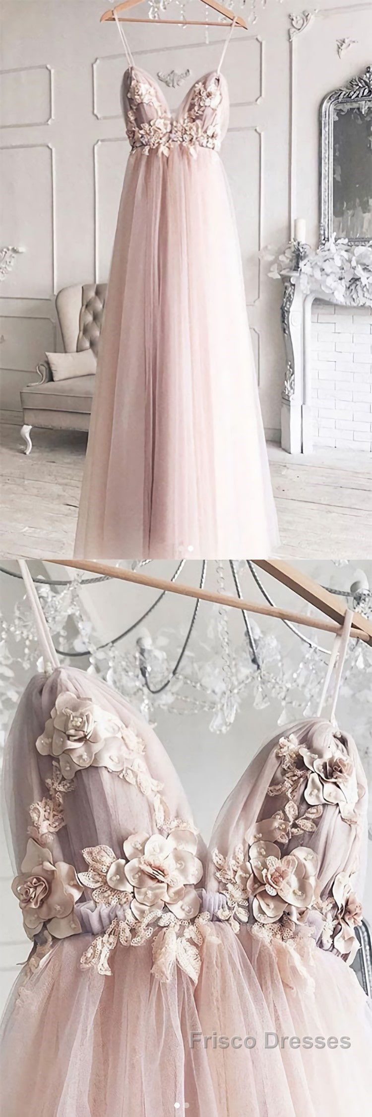 Sweetheart tulle lace long Formal Prom Dresses, tulle lace evening Dresses