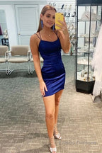 Tight Simple Royal Blue Homecoming Dress