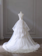 Timeless Ball Gown Jewel Neckline Sequin Sleeveless Wedding Dress Bridal Dress