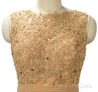 Trumpet/Mermaid Floor-Length Tulle Sleeveless Off-The-Shoulder Formal Prom Dress With Beading