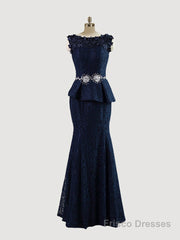 Trumpet/Mermaid Scoop Floor-Length Lace Mother of the Bride Dresses With Applique