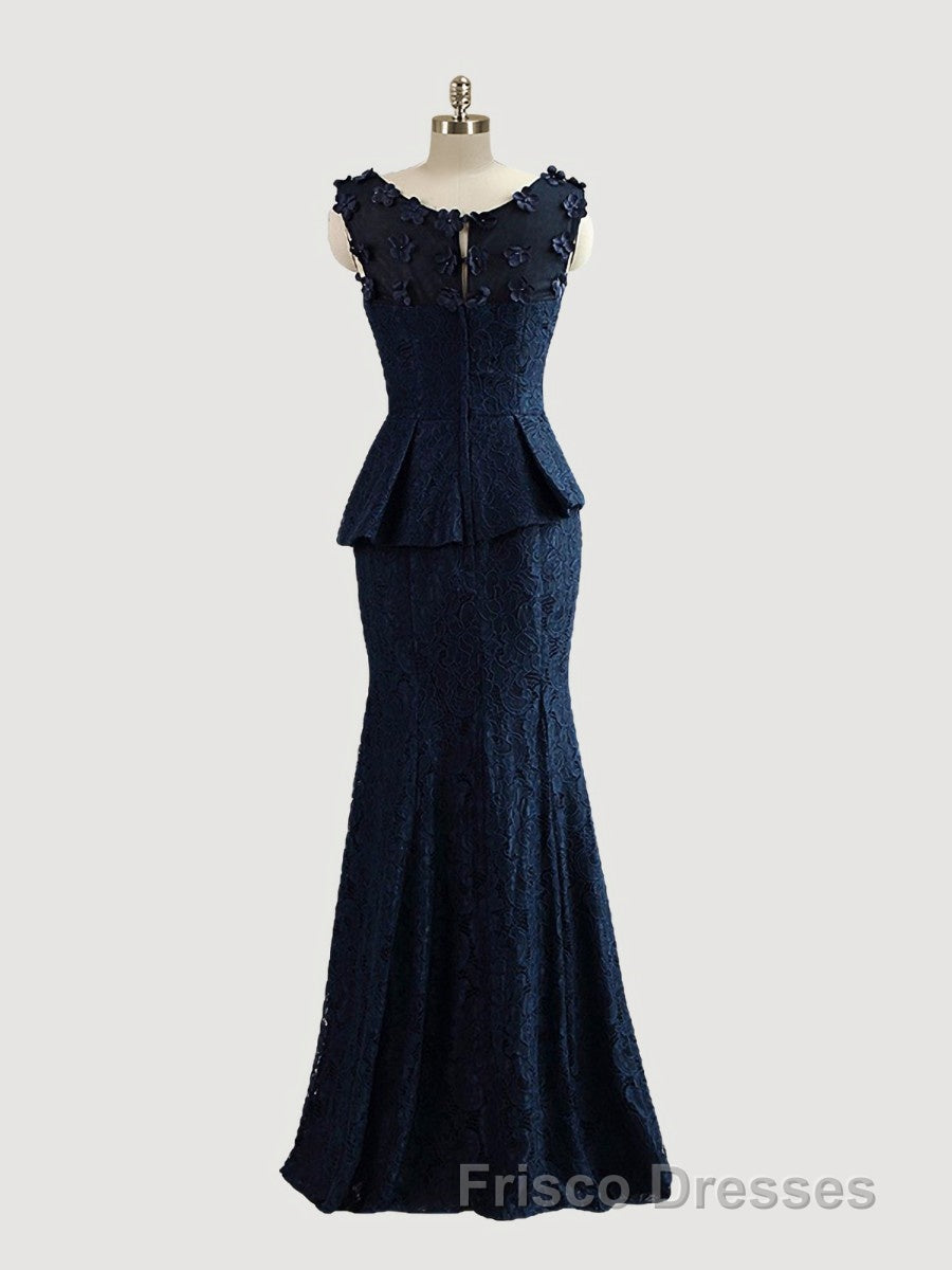 Trumpet/Mermaid Scoop Floor-Length Lace Mother of the Bride Dress With Applique Secondary image