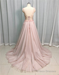 Tulle A-Line/Princess Appliques Lace  Wedding Dresses