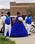 Tulle Ball Gown Quinceanera Dresses With Cape Prom Dress