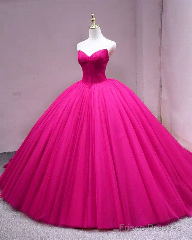 Tulle Corset Ball Gown Quinceanera Dresses Pleated V Neck Secondary image