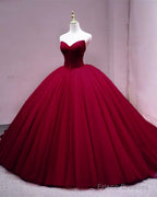 Tulle Corset Ball Gown Quinceanera Dresses Pleated V Neck