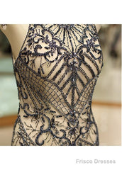 Tulle Jewel Beadings Mermaid Evening Dress